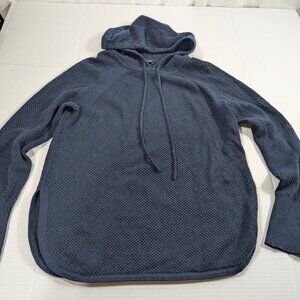 Banana Republic XS (fits like S) Wool Cashmere blend Navy hooded pullover